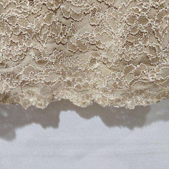COLDWATER CREEK VANILLA CREAM LACE SCOOP NECK DRESSY TANK  1X - Picture 4 of 8
